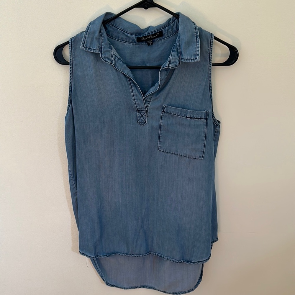 High low sleeveless top